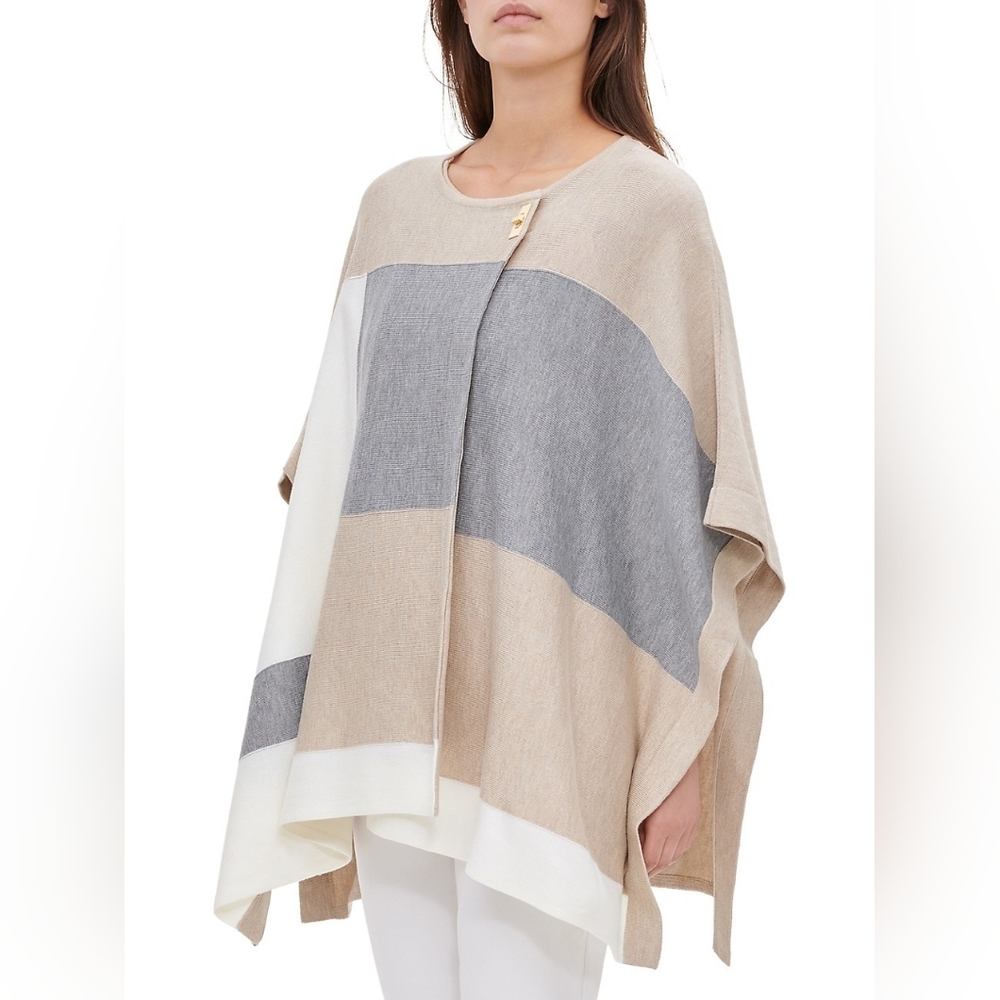 Calvin Klein Colourblock Poncho
